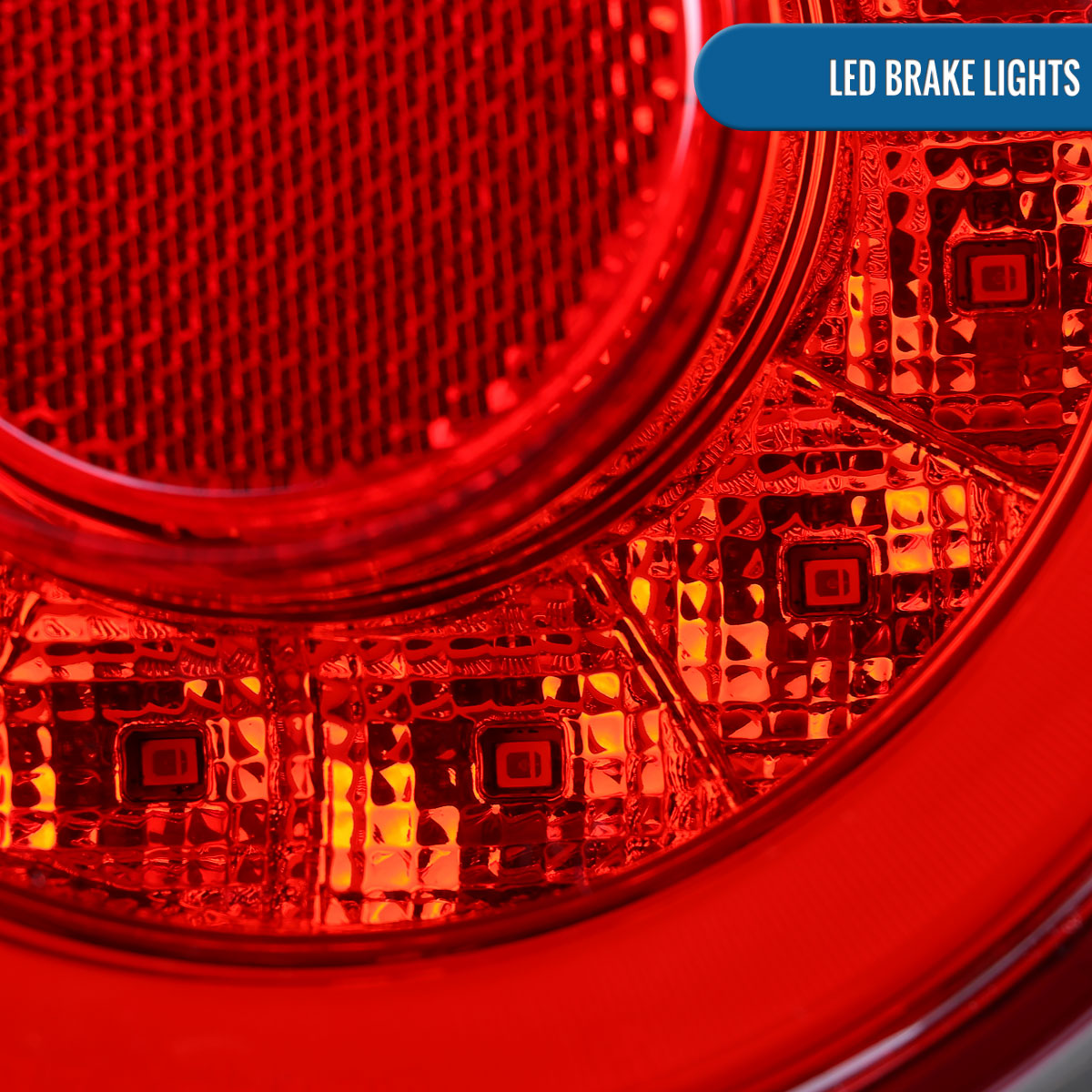 Ronnin - Fits 1995-1998 Nissan Skyline GT-R R33 Upgrade Replacement LED Tail Lights Assembly Pair | Red