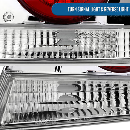 Ronnin - Fits 1995-1998 Nissan Skyline GT-R R33 Upgrade Replacement LED Tail Lights Assembly Pair | Red