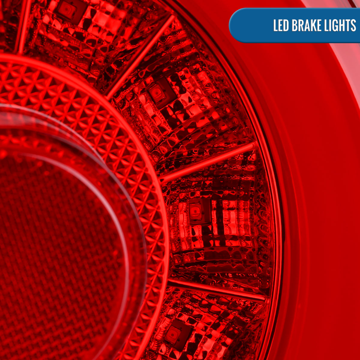 Ronnin - Se adapta a 1999-2002 Nissan Skyline GTR R34 Par de luces traseras LED de repuesto mejoradas | Rojo
