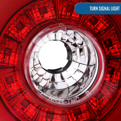 Ronnin - Se adapta a 1999-2002 Nissan Skyline GTR R34 Par de luces traseras LED de repuesto mejoradas | Rojo