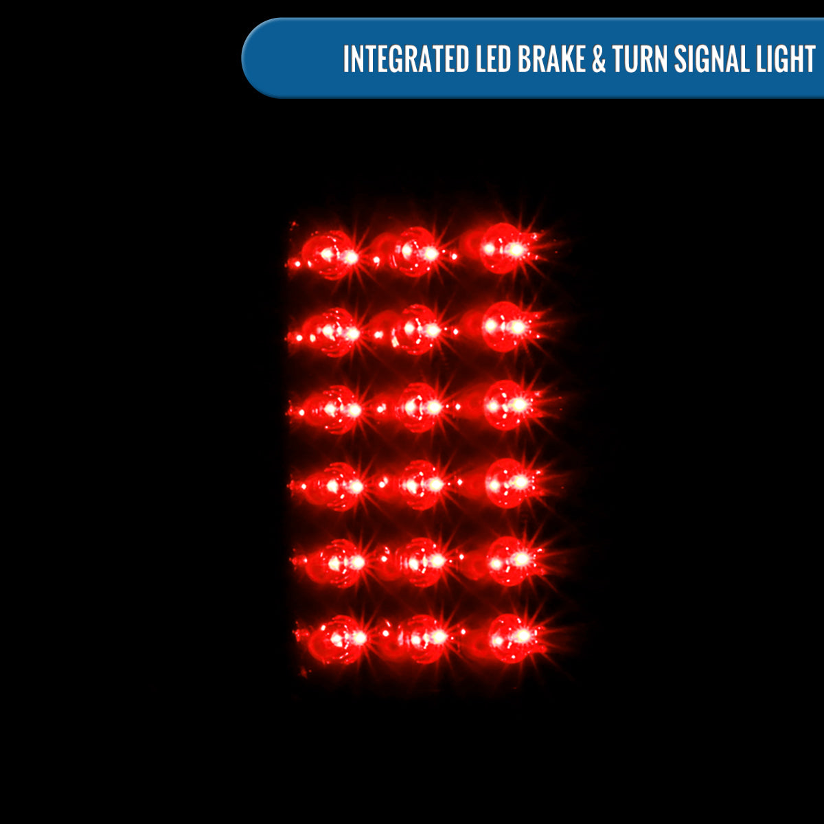 Ronnin - Compatible con Dodge Ram 1500 2500 3500 2002-2006 Luces Traseras LED Integradas con Frenos y Direccionales | Par de Ensamblaje | Negro Ahumado