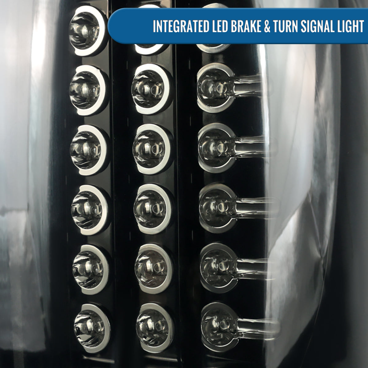Ronnin - Compatible con Dodge Ram 1500 2500 3500 2002-2006 Luces Traseras LED Integradas con Frenos y Direccionales | Par de Ensamblaje | Negro Ahumado