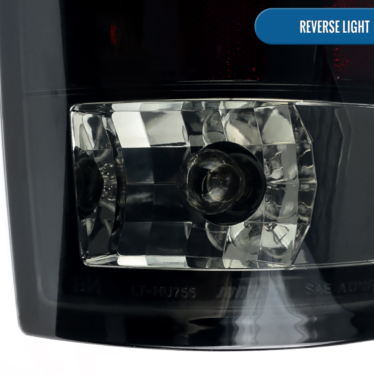 Ronnin - Compatible con Dodge Ram 1500 2500 3500 2002-2006 Luces Traseras LED Integradas con Frenos y Direccionales | Par de Ensamblaje | Negro Ahumado