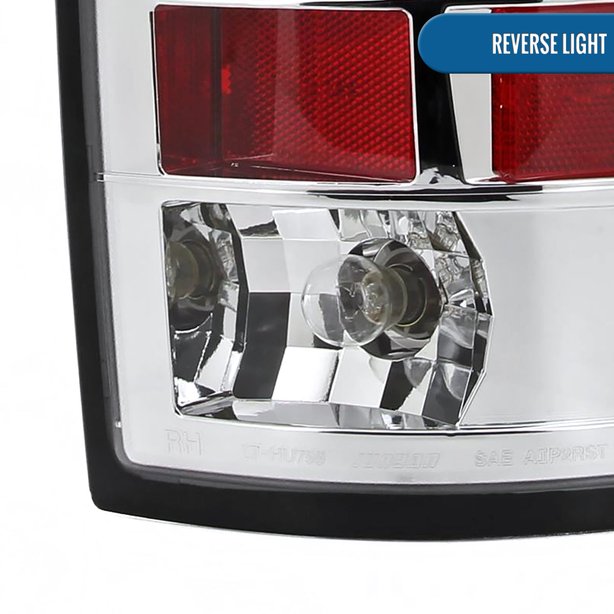 Ronnin - Compatible con Dodge Ram 1500 2500 3500 (2002-2006) Luces traseras LED con intermitentes y freno integrados de repuesto | Cromadas