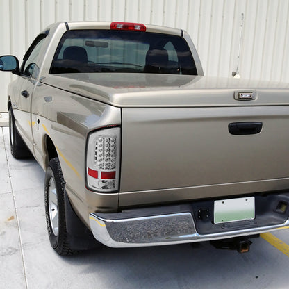 Ronnin - Compatible con Dodge Ram 1500 2500 3500 (2002-2006) Luces traseras LED con intermitentes y freno integrados de repuesto | Cromadas