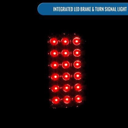 Ronnin - Compatible con Dodge Ram 1500 2500 3500 2002-2006 Luces Traseras de Repuesto LED Integradas con Freno y Direccionales Par | Ahumado