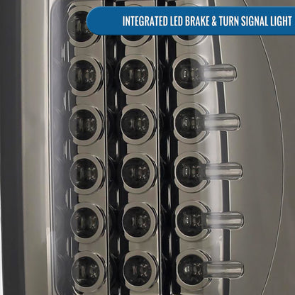 Ronnin - Compatible con Dodge Ram 1500 2500 3500 2002-2006 Luces Traseras de Repuesto LED Integradas con Freno y Direccionales Par | Ahumado