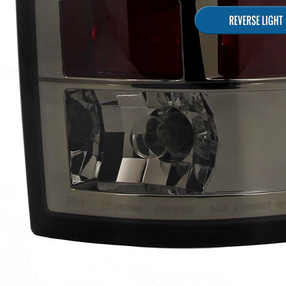 Ronnin - Compatible con Dodge Ram 1500 2500 3500 2002-2006 Luces Traseras de Repuesto LED Integradas con Freno y Direccionales Par | Ahumado