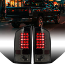 Ronnin - Compatible con Dodge Ram 1500 2500 3500 2002-2006 Luces Traseras de Repuesto LED Integradas con Freno y Direccionales Par | Ahumado