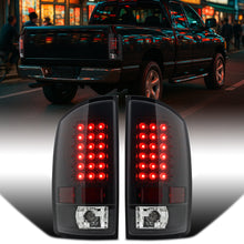 Ronnin - Compatible con Dodge Ram 1500 2500 3500 2002-2006, conjunto de luces traseras de repuesto con LED integrados para freno y direccionales, par | Negro