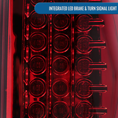 Ronnin - Compatible con Dodge Ram 1500 2500 3500 2002-2006 Luces Traseras de Repuesto con Intermitentes y Freno LED Integrados | Rojo