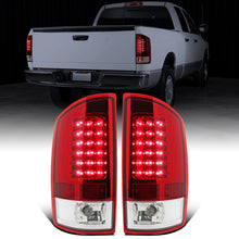 2002-2006 Dodge Ram 1500 2500 3500 LED Integrated Brake and Turn Signals Replacement Tail Lights Assembly Pair | Red