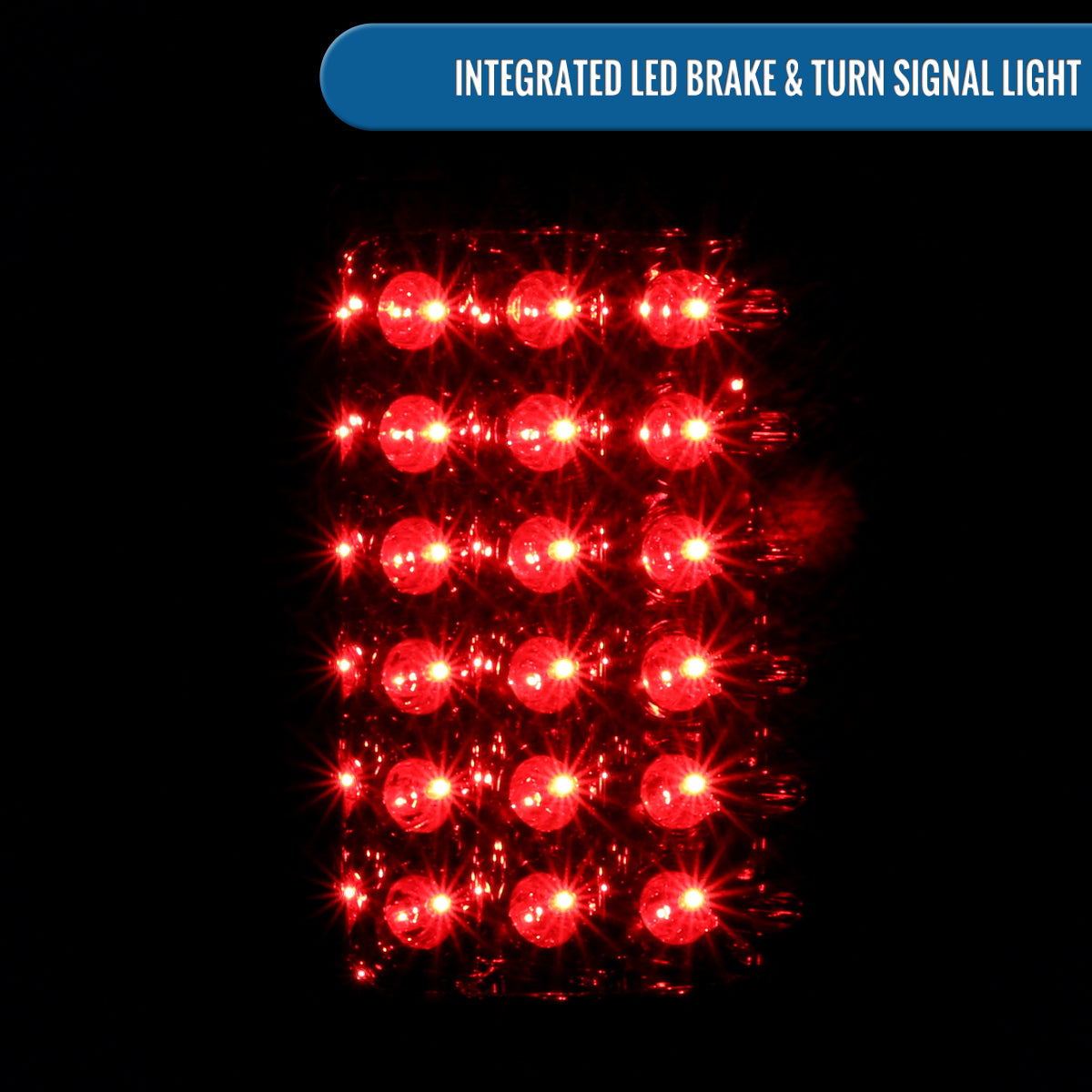 Ronnin - Compatible con Dodge Ram 1500 2500 3500 2007-2009 Montaje de actualización Luces traseras LED integradas con señales de freno y direccionales Par | Rojo