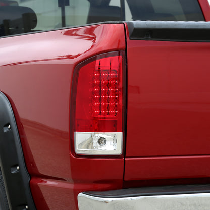 Ronnin - Compatible con Dodge Ram 1500 2500 3500 2007-2009 Montaje de actualización Luces traseras LED integradas con señales de freno y direccionales Par | Rojo