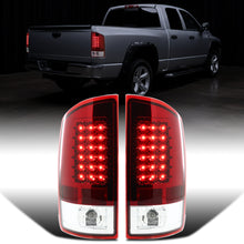 2007-2009 Dodge Ram 1500 2500 3500 Upgrade Assembly LED Integrated Brake and Turn Signals Tail Lights Pair | Red