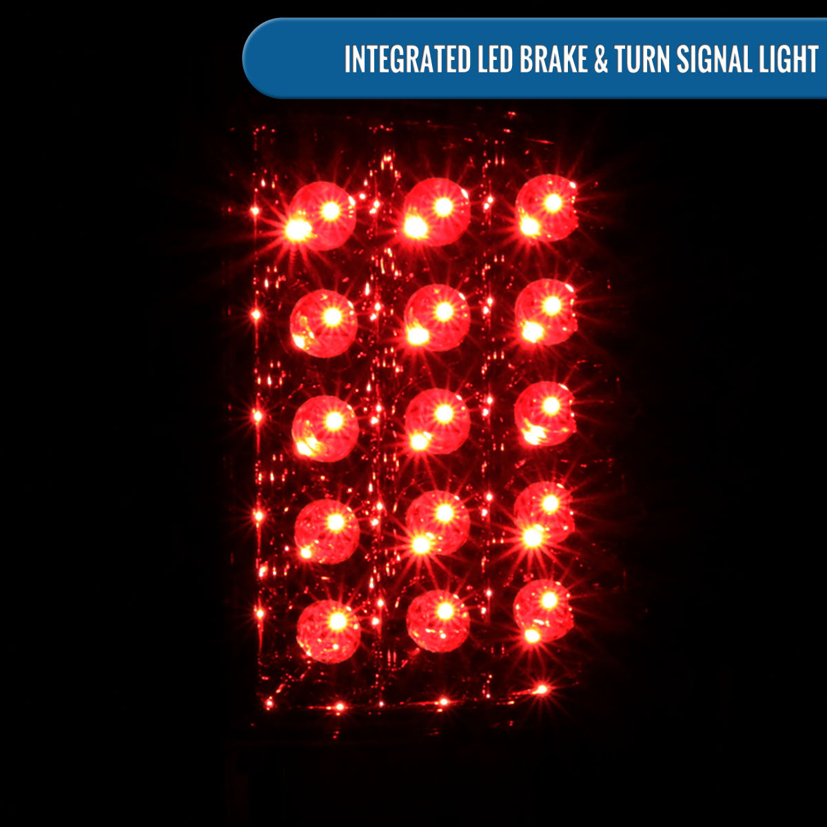 Ronnin - Compatible con Dodge Ram 1500 2500 3500 2009-2022 Luces traseras LED con freno e intermitentes integrados, par | Ahumado
