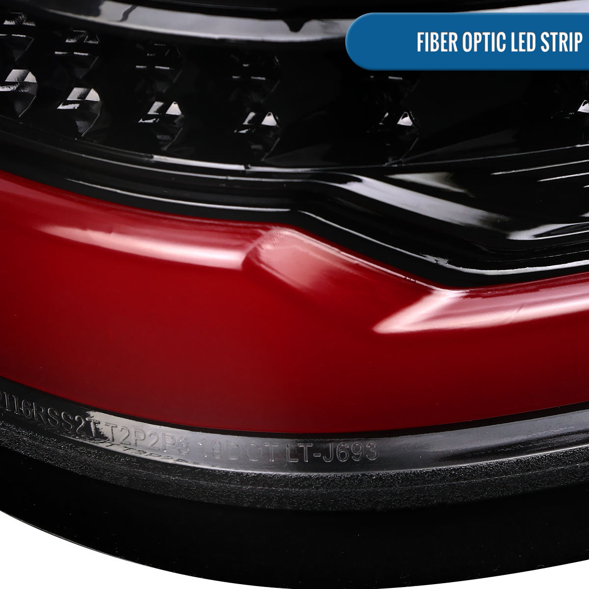 Ronnin - Fits 2019-2024 Ram 1500 Upgraded Full LED Tail Lights Integrated LED Brake and Turn Signal Lamps Replacement Pair | Gloss Black