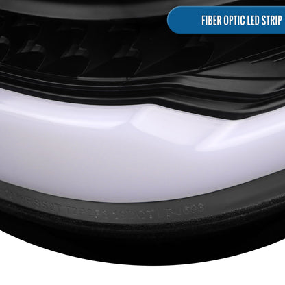 Ronnin - Fits 2019-2024 Ram 1500 Upgraded Full LED Tail Lights Integrated LED Brake and Turn Signal Lamps Replacement Pair | Black | White Tube