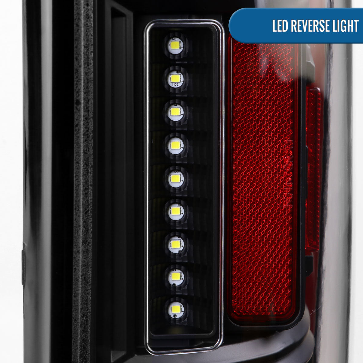 Ronnin - Fits 2019-2024 Ram 1500 Upgraded Full LED Tail Lights Integrated LED Brake and Turn Signal Lamps Replacement Pair | Black