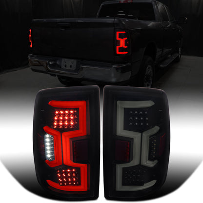 2019-2024 Dodge Ram 2500 3500 Tail Lights Pair | Black Smoke