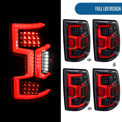 Ronnin - Fits 2019-2024 Dodge Ram 2500 3500 Tail Lights Pair | Black