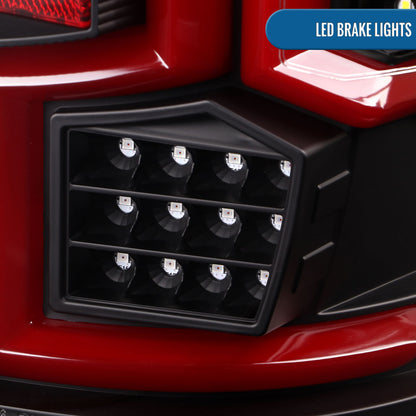 Ronnin - Fits 2019-2024 Dodge Ram 2500 3500 Tail Lights Pair | Black