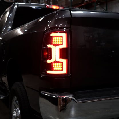 Ronnin - Fits 2019-2024 Dodge Ram 2500 3500 Tail Lights Pair | Black