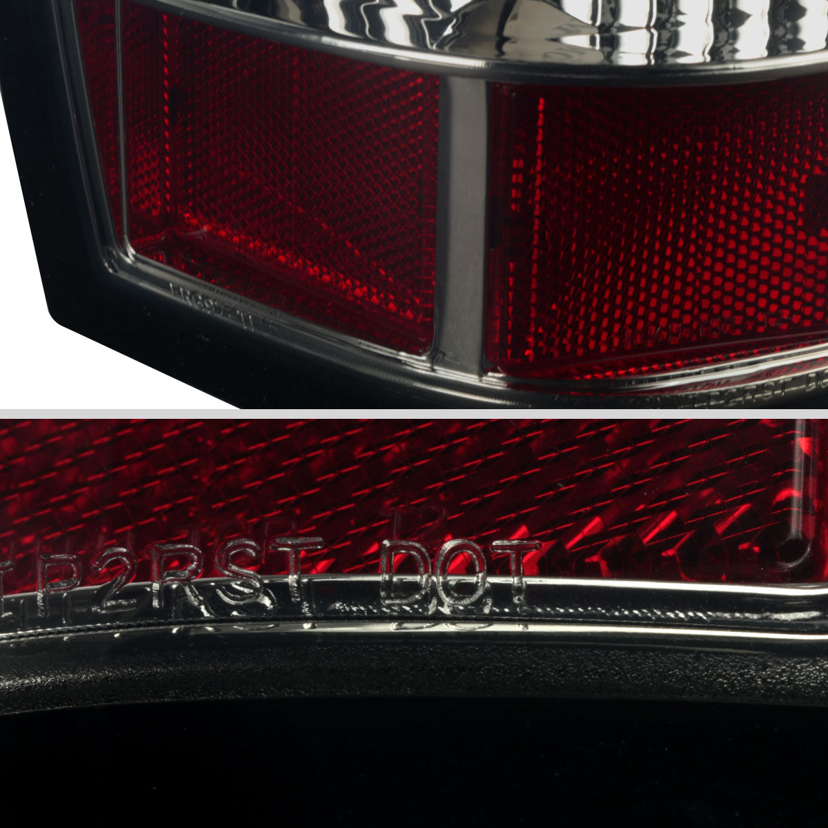 Ronnin - Fits 2006-2011 Ford Ranger Pickup LED Tail Lights Integrated LED Brake and Signal Lamps Pair | Smoke