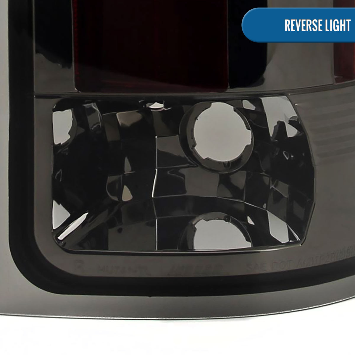 Ronnin - Compatible con GMC Sierra 1500 2500HD 3500HD 2007-2014, conjunto de luces traseras LED de repuesto mejoradas con freno y direccionales integrados, par | Ahumado