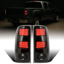 Ronnin - Compatible con GMC Sierra 1500 2500HD 3500HD 2007-2014, conjunto de luces traseras LED de repuesto mejoradas con freno y direccionales integrados, par | Ahumado