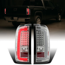 2014-2018 GMC Sierra 1500 2500HD 3500HD LED Integrated Brake and Turn Signals Tail Lights Assembly Pair | Chrome