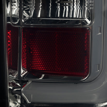 Ronnin - Se adapta a GMC Sierra 1500 2500HD 3500HD 2014-2018 Ensamblaje de luces traseras LED integradas para freno y direccionales par | Ahumado