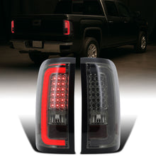 2014-2018 GMC Sierra 1500 2500HD 3500HD LED Integrated Brake and Turn Signals Tail Lights Assembly Pair | Smoke