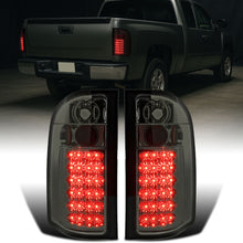 Ronnin - Fits 2007-2014 Chevy Silverado 1500 2500 HD 3500 HD Replacement LED Integrated Brake and Turn Signals Assembly Pair | Smoke