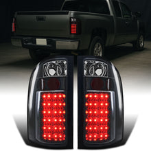 Ronnin - Fits 2007-2014 Chevy Silverado 1500 2500 HD 3500 HD Replacement LED Integrated Brake and Turn Signals Assembly Pair | Black