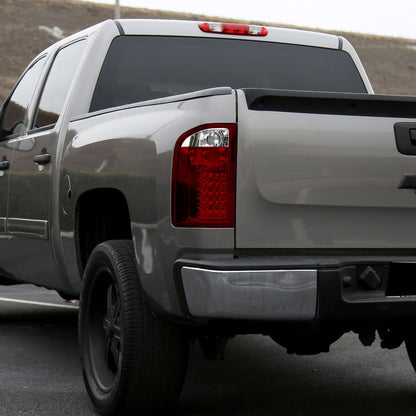 Ronnin - Compatible con Chevy Silverado 1500 2500 HD 3500 HD 2007-2014 Par de luces LED de freno y direccionales integradas de reemplazo | Rojo