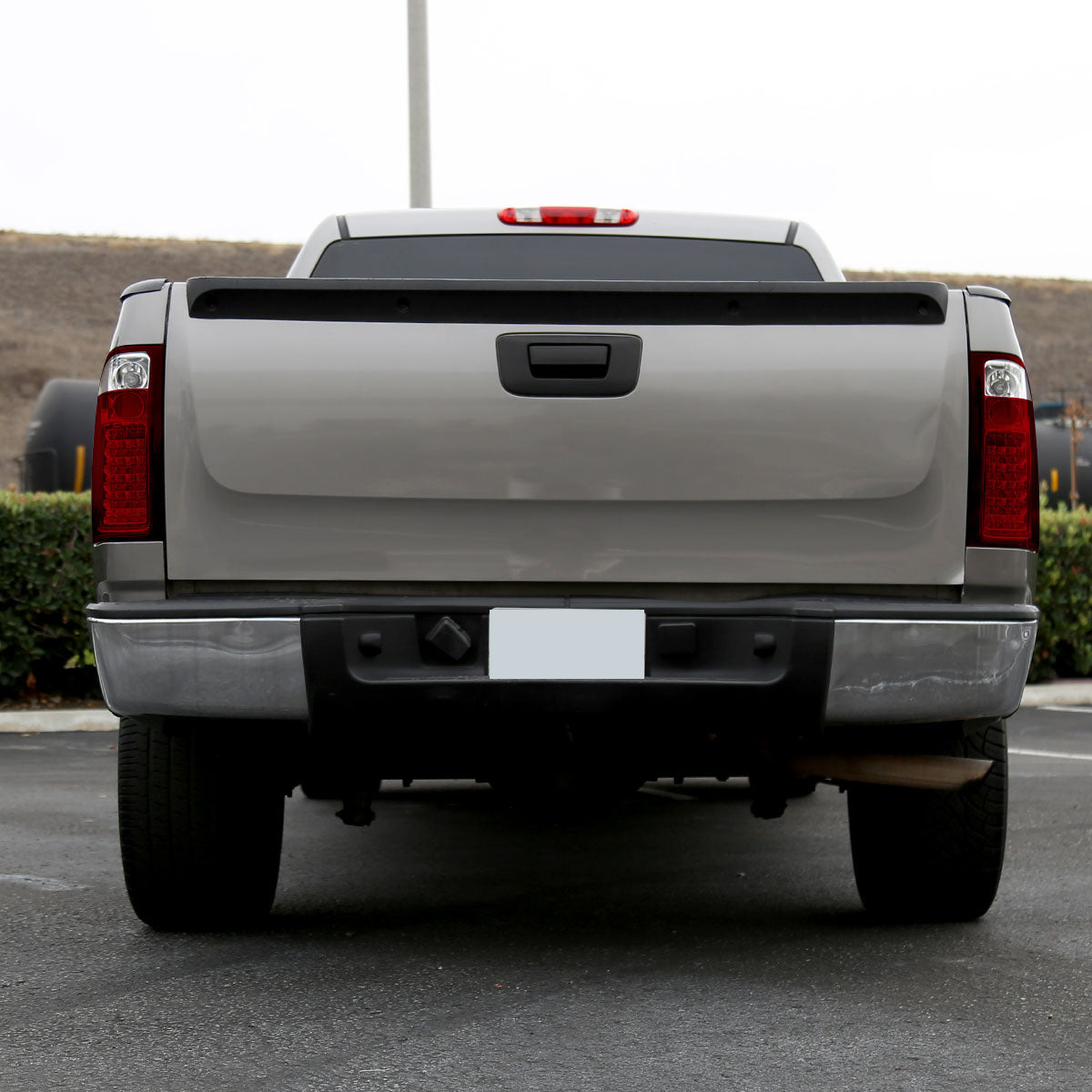 Ronnin - Compatible con Chevy Silverado 1500 2500 HD 3500 HD 2007-2014 Par de luces LED de freno y direccionales integradas de reemplazo | Rojo