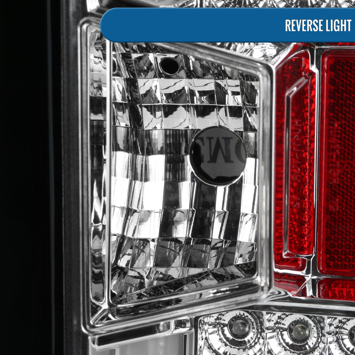 Ronnin - Fits 2014-2018 Silverado 1500 2500HD 3500HD | 2015-2019 Sierra 3500HD LED Tail Lights Integrated Brake and Turn Signal Lamps Replacement Assembly Pair | Chrome