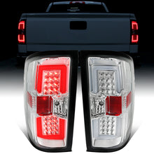 Ronnin - Fits 2014-2018 Silverado 1500 2500HD 3500HD | 2015-2019 Sierra 3500HD LED Tail Lights Integrated Brake and Turn Signal Lamps Replacement Assembly Pair | Chrome