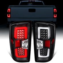 Ronnin - Fits 2014-2018 Silverado 1500 2500HD 3500HD | 2015-2019 Sierra 3500HD LED Tail Lights Integrated Brake and Turn Signal Lamps Replacement Assembly Pair | Black