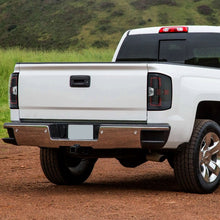 Ronnin - Fits 2014-2018 Silverado 1500 2500HD 3500HD | 2015-2019 Sierra 3500HD LED Tail Lights Integrated Brake and Turn Signal Lamps Replacement Assembly Pair | Black | Red Tube