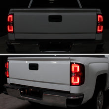 Ronnin - Fits 2014-2018 Silverado 1500 2500HD 3500HD | 2015-2019 Sierra 3500HD LED Tail Lights Integrated Brake and Turn Signal Lamps Replacement Assembly Pair | Smoky Red