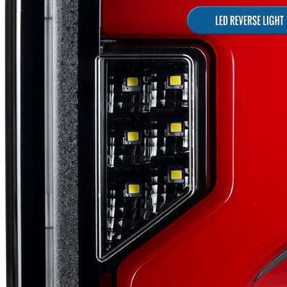2019-2026 Silverado 1500 2020-2023 Silverado 2500HD 3500HD Full LED Tail Lights Switchback Sequential Turn Signals Assembly Pair | Gloss Black
