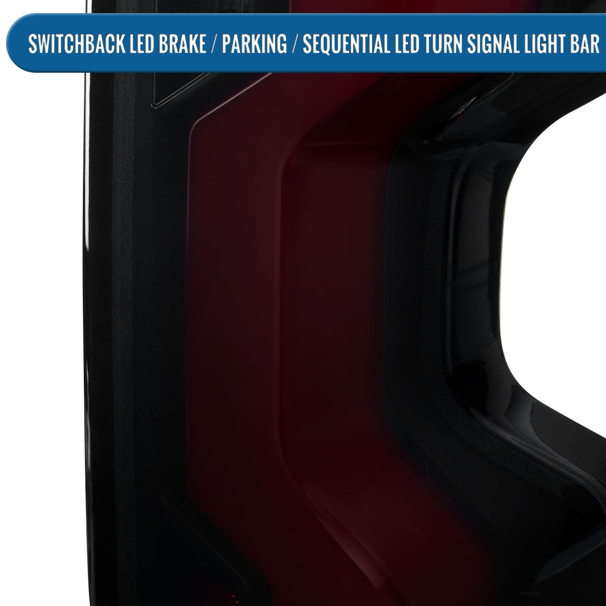 2019-2026 Silverado 1500 2020-2023 Silverado 2500HD 3500HD Full LED Tail Lights Switchback Sequential Turn Signals Assembly Pair | Black Smoke