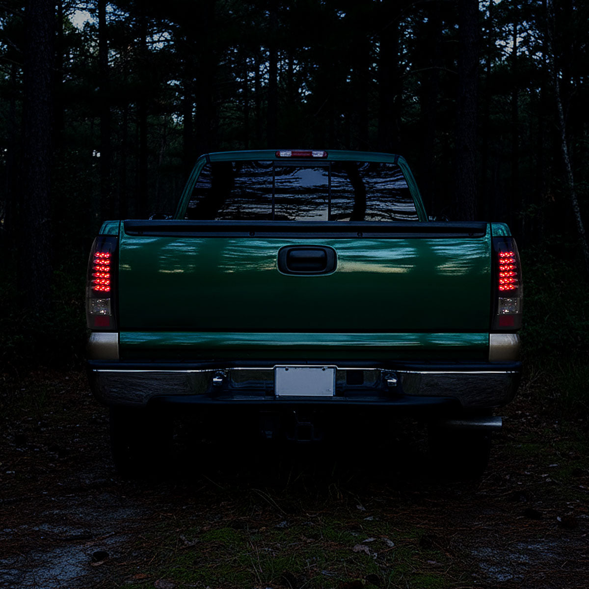 Ronnin - Compatible con Chevy Silverado GMC Sierra 1500 2500 3500 HD Classic de 1999-2007, luces traseras mejoradas con LED integrados para freno y señales de giro, par de unidades | Negro Ahumado