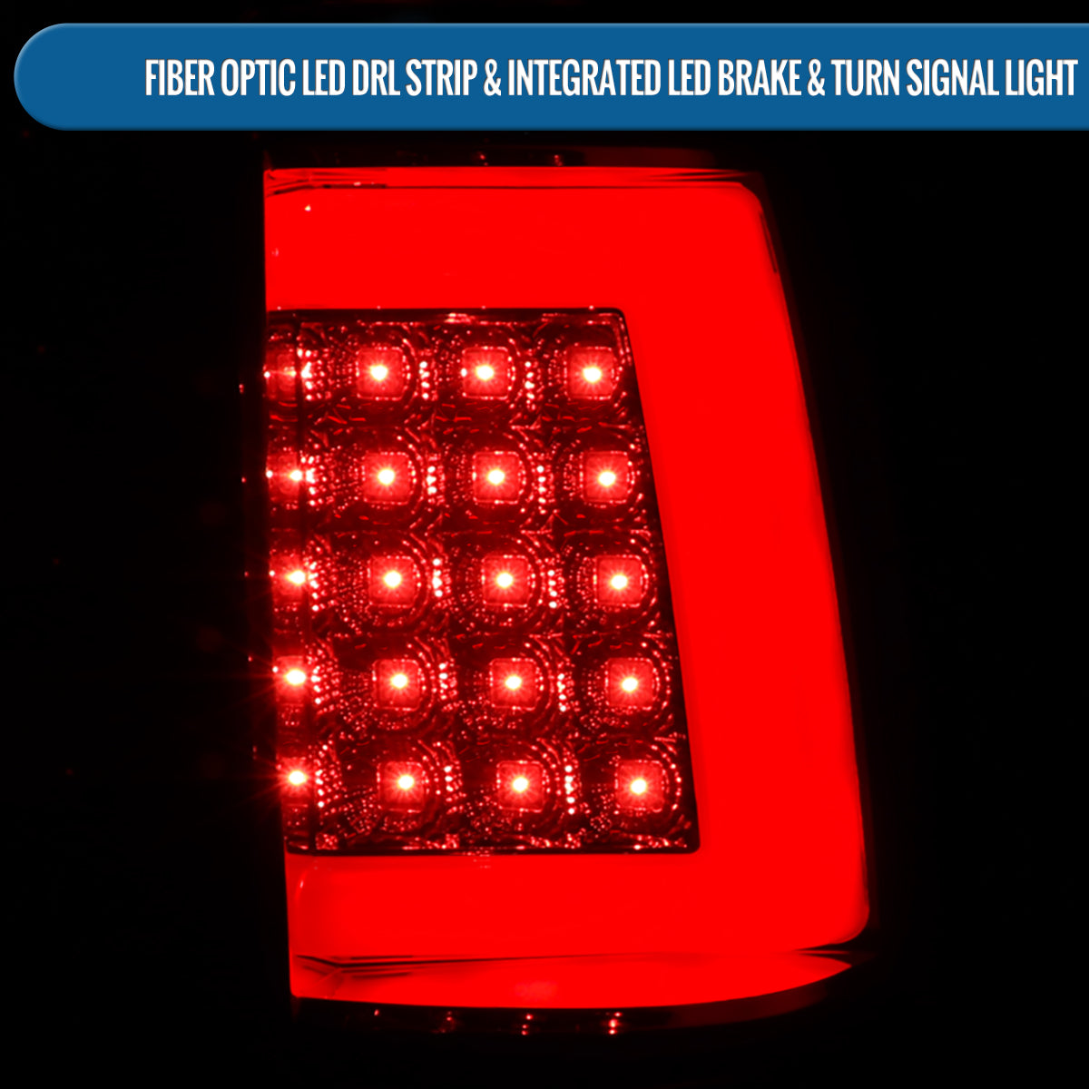 Ronnin - Compatible con Chevy Silverado GMC Sierra 1500 2500 3500 HD Classic 1999-2007. Par de luces traseras LED con tubo integrado, luces de freno y direccionales | Ahumado
