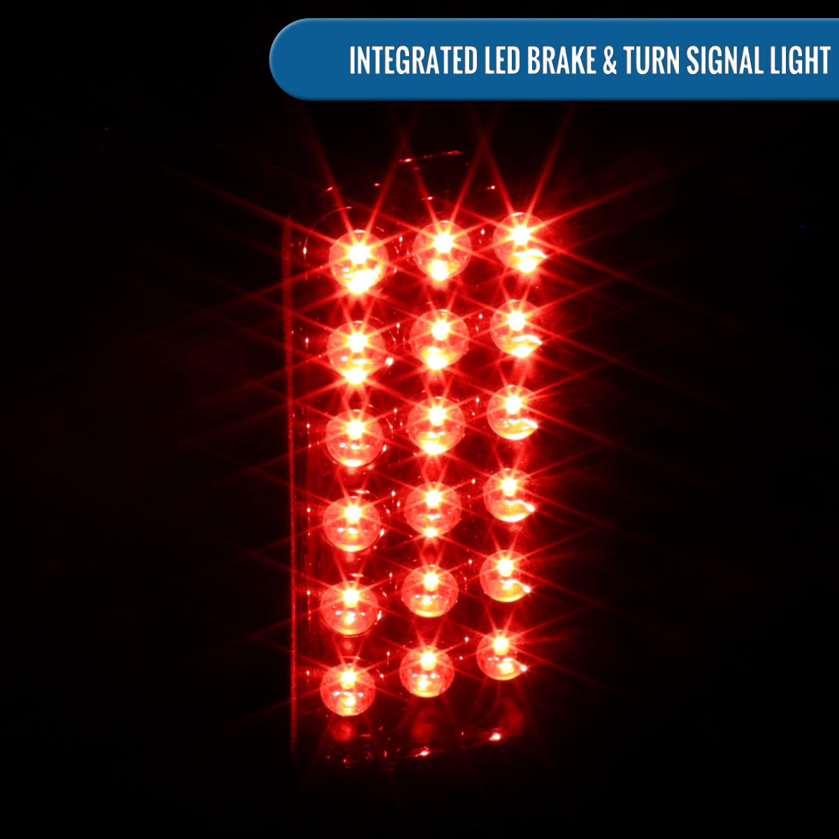 Ronnin - Compatible con Chevy Silverado GMC Sierra 1500 2500 3500 HD Classic 1999-2007 Luces traseras de actualización LED con luz de freno y direccionales integradas | Par | Rojo