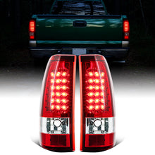 Ronnin - Fits 1999-2007 Chevy Silverado GMC Sierra 1500 2500 3500 HD Classic Upgrade Tail Lights LED Integrated Brake and Turn Signals Lights Assembly Pair | Red