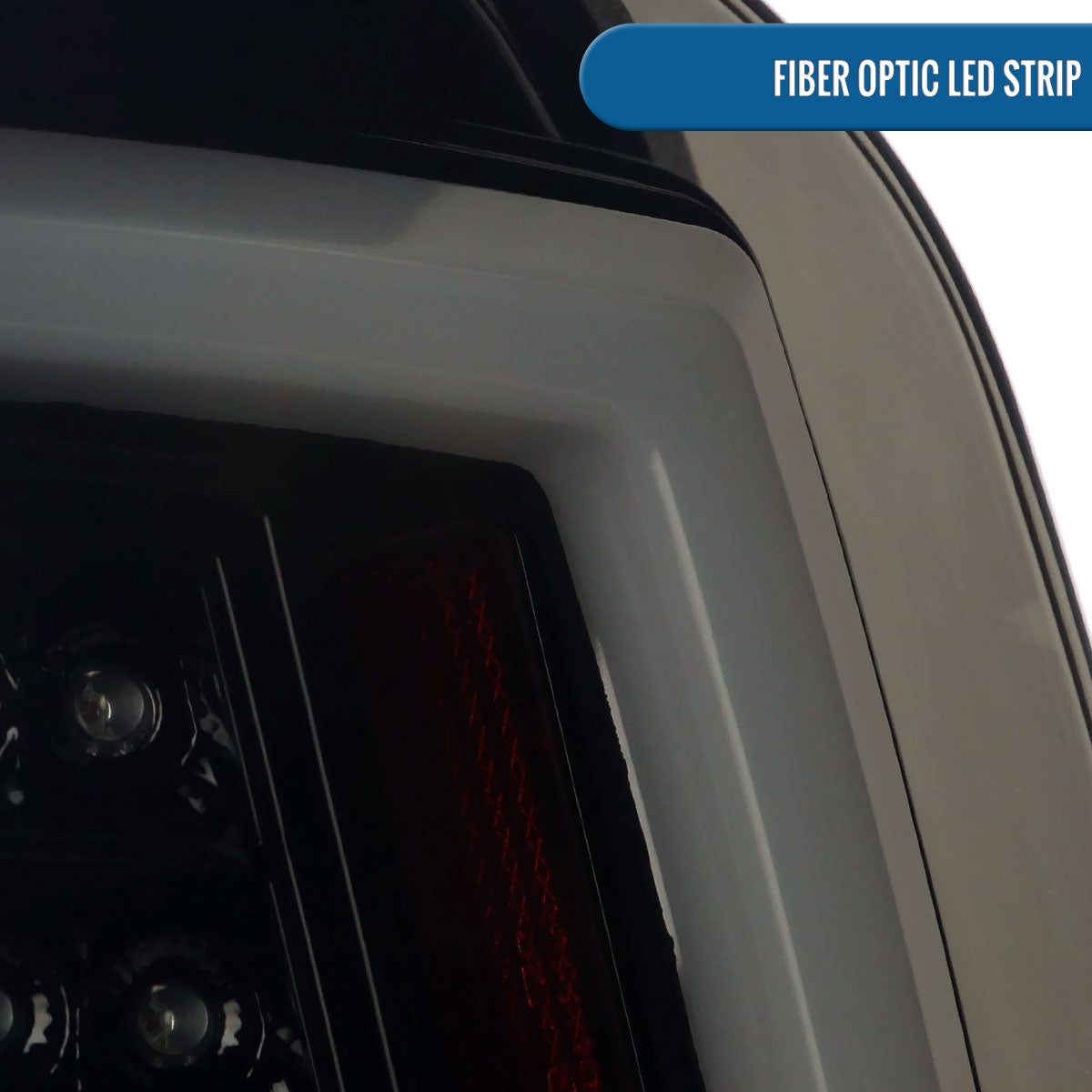 Ronnin - Fits 2016-2022 Toyota Tacoma Pickup LED Tail Lights Integrated Brake and Turn Signal Lamps Assembly Pair | Black Smoke