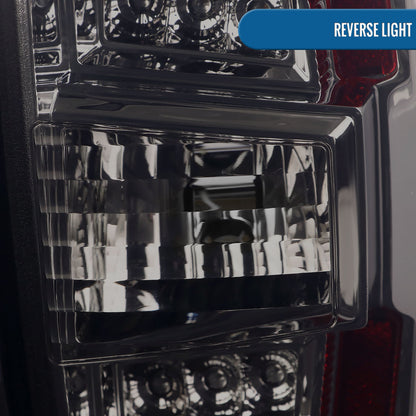 Ronnin - Fits 2016-2022 Toyota Tacoma Pickup LED Tail Lights Integrated Brake and Turn Signal Lamps Assembly Pair | Smoke